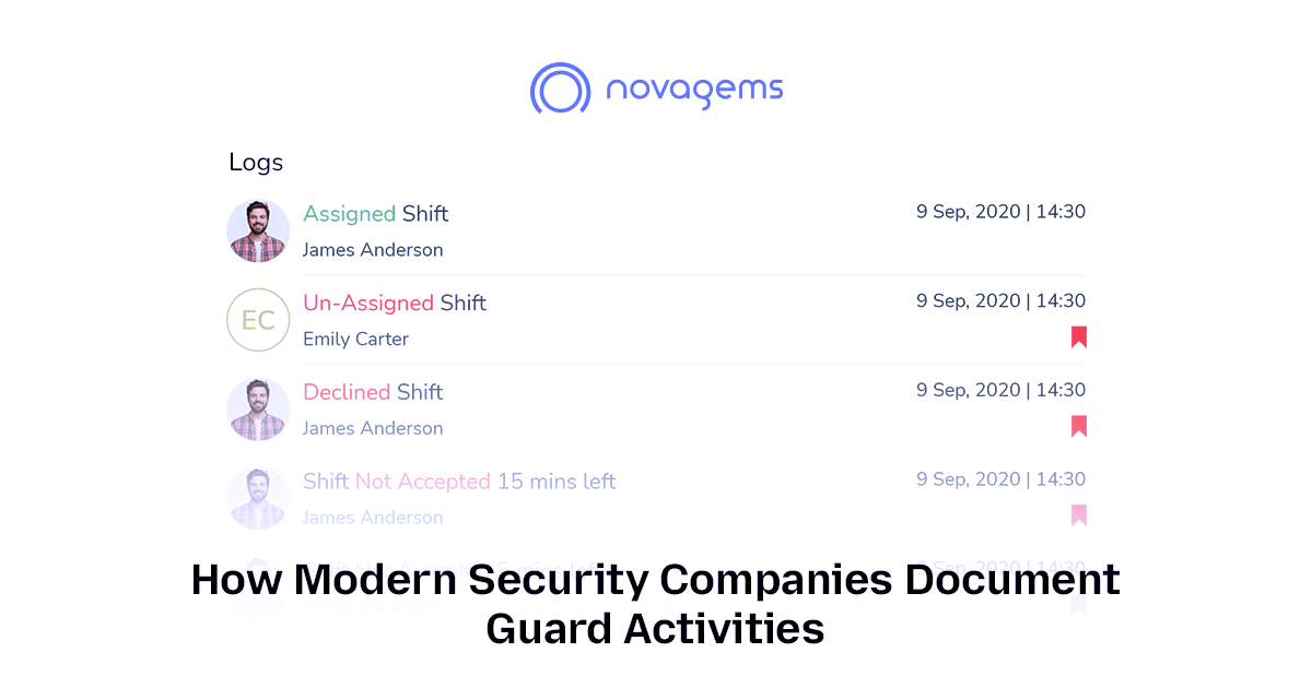 How Modern Security Companies Document Guard Activities